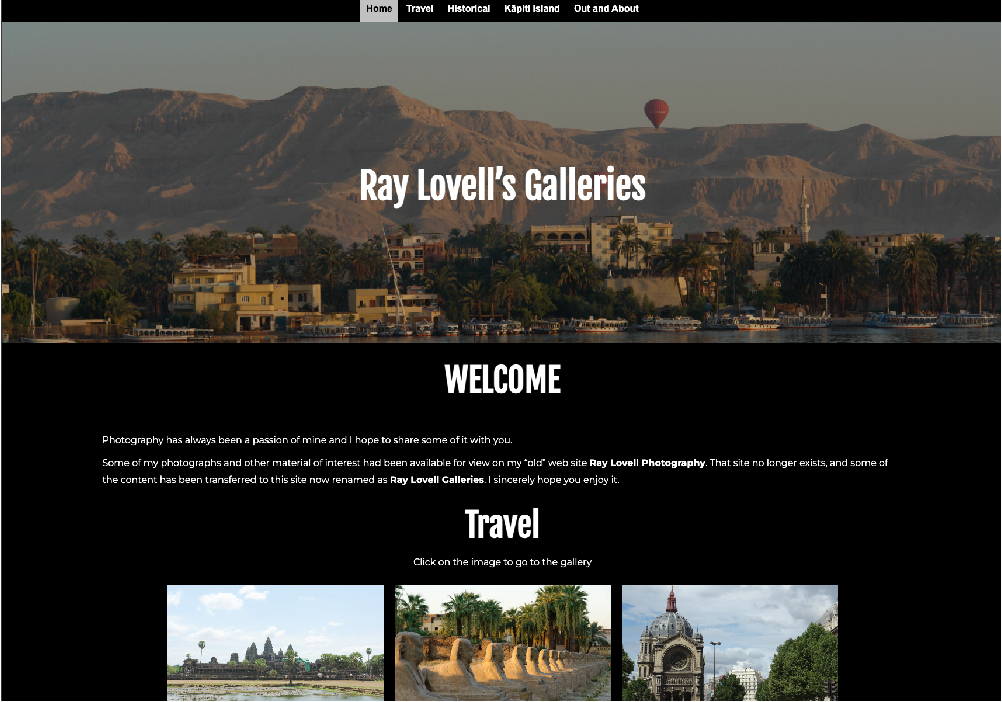 Ray Lovell - Photography - Built by Firefly Websites